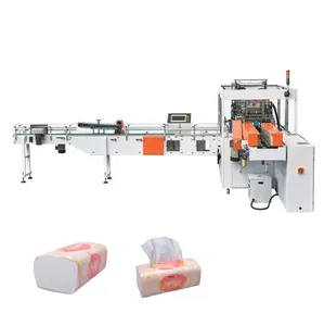 Full Automatic Facial Tissue Paper Production Line Plastic Single Medium Bag Packing Package Machine In China