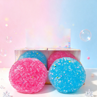 Jouet Squishy Nouilles Colorées à Rebond Lent Anti-Stress Sensoriel Perles de Cristal Boîte de Présentation Vente en Gros
