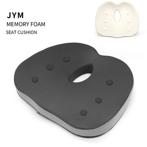 Coussin de siège en <span class=keywords><strong>mousse</strong></span> à mémoire de forme personnalisé JYM, vente en gros, coussin orthopédique pour chaise de bureau, soulagement des douleurs au coccyx, directement de l'usine - Product Image 1