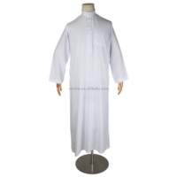 Prix réduit, 3x Nouveautés : Thobe arabe, Vêtement ethnique islamique, Kaftan, Robe musulmane Qatari, Abaya de prière