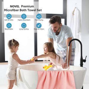 Grande serviette de bain en microfibre pour salle de bain, piscine, plage, natation, yoga, douce, absorbante et à séchage rapide - Product Image 2