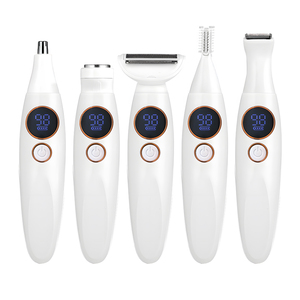 5 в 1 водонепроницаемый женский эпилятор перезаряжаемый безболезненный для удаления волос для ног, бикини, подмышек с триммером и бритвой - Product Image 2