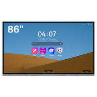 Tableau blanc interactif intelligent avec écran LCD 4K, panneau moderne de 86 pouces pour les salles de classe des écoles