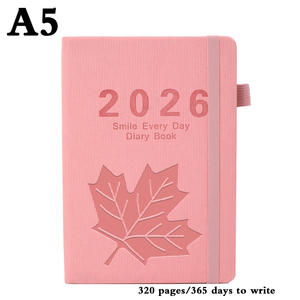 <span class=keywords><strong>Agenda</strong></span> <span class=keywords><strong>de</strong></span> Cuero A5 Personalizada 2026, Planificador Diario Semanal/Mensual, Tapa Dura, 100 Hojas, Encuadernación Cosida 192 - Product Image 1