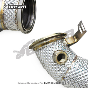 ท่อไอเสีย Boska SS304 สำหรับ BMW X5M/X6M F95/F96/LCI 4.4TT ปี 2020-2024 ทำจากสแตนเลส พร้อมแคทาไลติกคอนเวอร์เตอร์ - Product Image 3