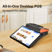 Terminal POS Android 14.0 HD de 11 Pulgadas y 8 Núcleos, GMS 4G, 4GB 64GB, Impresora de Recibos de 80mm, NFC, Escáner 2D, Bluetooth 5.2, Pantalla de 2.4"