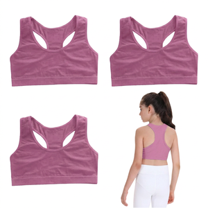 Sujetador deportivo negro para mujer, estilo racerback, cuello redondo, sin costuras, soporte medio, para yoga, ropa deportiva, transpirable, color liso - Product Image 3