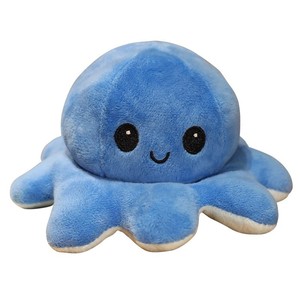 Poupée pieuvre à expressions changeantes, jouet en peluche double face, coton PP, pour dormir, 31cm-50cm, cadeau d'anniversaire, 0-24 mois - Product Image 5
