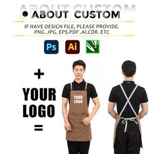 Vente chaude Tabliers personnalisés avec logo, imperméables et résistants à l'huile, en toile, pour restaurant, cuisine, uniforme de mode et jardinage - Product Image 3