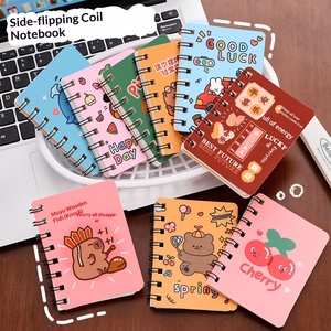 <span class=keywords><strong>Quaderno</strong></span> a Spirale con Copertina a Ribalta Laterale, Design Carino, Formato A7, Pagine Bianche, Agenda Scolastica per Studenti, Piccolo Regalo - Product Image 2