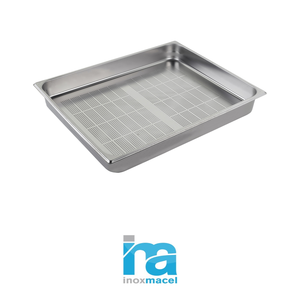 ถาดอาหารสแตนเลสเจาะรู GN 2/1 65 × 53 × 10 ซม., 3426 กรัม อิน็อกซ์ อิน็อกซ์ มาเซล - Product Image 4