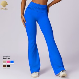 CNSHELL Casual a gamba larga Leggings Yoga a <span class=keywords><strong>vita</strong></span> <span class=keywords><strong>alta</strong></span> stretti che corrono all'esterno indossano Micro <span class=keywords><strong>pantaloni</strong></span> Fitness da <span class=keywords><strong>donna</strong></span> - Product Image 1