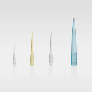 PP malzeme pipet uçları sarı tek kullanımlık plastik filtre pipet uçları 10ul 200ul 1000ul