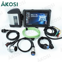 Tableta F110 Lista para Usar + Multiplexor de Diagnóstico MB STAR C4 SD Connect Compact C4 con Software para Autos y Camiones