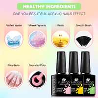 MSRUIOO-Vernis à ongles en gel UV, 8ml, noir, rouge, pour la décoration, couleur pure