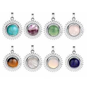 Collier ras de cou en argent Sterling 925 rond ou coquille, Cabochon ou coquille, bijou pour les femmes - Product Image 2