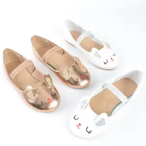 COSYSUSY-zapatos planos de fiesta de princesa para niña, calzado de PU de alta calidad con bonito patrón, Mary Jane