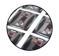 Carpeta de Cartas Coleccionables Tcg de Cuero PU Personalizada con Páginas Interiores Blancas para Deportes de Béisbol, Toploader de 4 y 9 Bolsillos para Almacenamiento