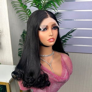 วิกผมลอนดอกไม้ 300 กรัม ขายดี วิกผมแบบ Super Double Drawn 5x5 Lace Closure ลอนหลวม สีต่างๆ ขายส่ง - Product Image 2