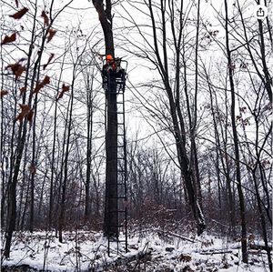 Escalade chasse aveugle aluminium pliant télescopique échelle arbre supports pour la chasse au cerf en plein air en gros disponible - Product Image 5