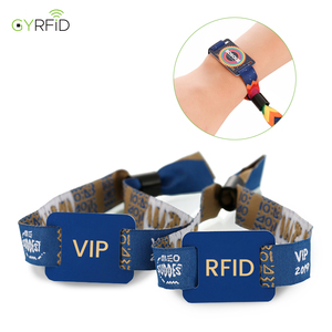 באיכות גבוהה מותאם אישית rfid nfc בד wristband בד wristband עם תג nfc עבור אירוע פסטיבל - Product Image 1