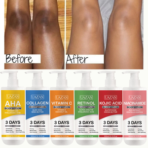 Uazan Sữa dưỡng thể hữu cơ Glutathione Kojic axit ca cao bơ thuần chay làm trắng chống nhăn Kem làm sáng da - Product Image 6