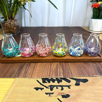 Gobelet à bulbe en verre borosilicate de haute qualité pour fleurs séchées, double couche, isolation thermique, sans poignée, sans couvercle