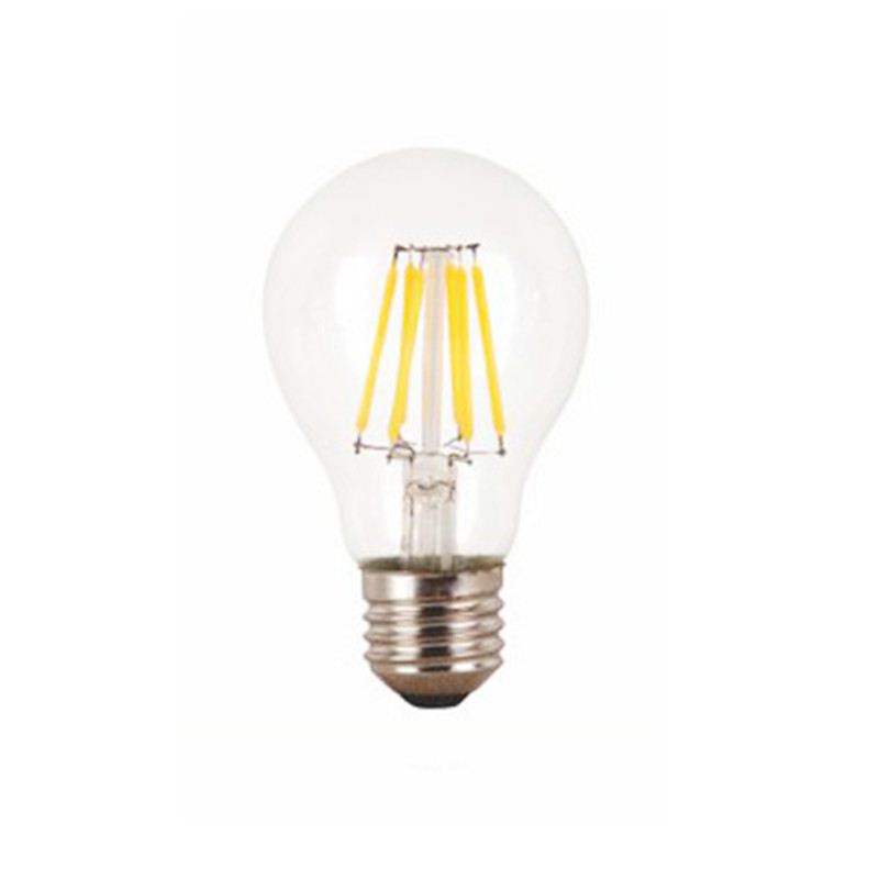 CX-Lighting с сертификатом CE RoHS A60 прозрачная Светодиодная лампа накаливания 85-265V 8W 800LM 2700-6500K E27 B22 светодиодное освещение