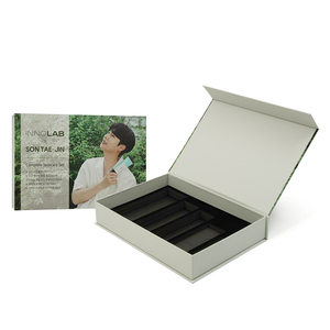 Ensemble de soins de la peau pour hommes de luxe personnalisé Boîte d'emballage avec insert en EVA monté avec velours - Product Image 1