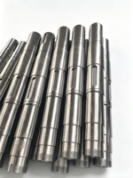 Mecanizado CNC Personalizado de Piezas de Eje Escalonado de Acero Inoxidable No Estándar con Precisión y Ejes Escalonados con Chavetero