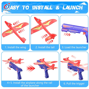 Avion planeur en mousse Chengji, cadeau interactif pour enfants, jeu de tir et de combat en plein air, lanceur <span class=keywords><strong>d</strong></span>'avion portable - Product Image 3