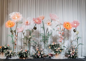 <span class=keywords><strong>Flores</strong></span> Gigantes Artificiales Mecánicas Eléctricas de Apertura Automática para Decoración de Eventos y Bodas - Product Image 6