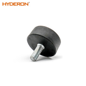 Hyderon Adjustable <b>Shelf</b> Feet Black <b>Plastic</b> Round Flat Bottom Furniture Pads - Product Image 3