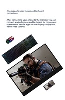 Moniteur portable OEM ODM 14 pouces IPS 1080p avec écran tactile et haut-parleur intégré, série professionnelle