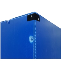 Boîte de manutention en panneau alvéolaire PP, étanche, en plastique ondulé, pour caisses empilables, réutilisable, de qualité alimentaire, recyclable, pour sushis