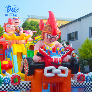 Château gonflable durable et sûr pour enfants, idéal pour les fêtes dans <span class=keywords><strong>le</strong></span> jardin et les parcs d'attractions, en PVC certifié CE - Product Image 3