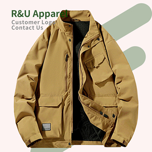 Nouvelle veste de travail décontractée pour homme, en polyester, durable, multi-poches, pour le printemps et l'automne, idéale pour les activités de plein air - Product Image 3