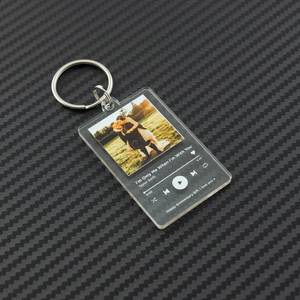 <span class=keywords><strong>Llavero</strong></span> Musical Novedoso al por Mayor, <span class=keywords><strong>Llavero</strong></span> de Música de Amor para San Valentín, Cumpleaños, Boda, Llaveros Acrílicos Personalizados con Diseño de Álbum - Product Image 3