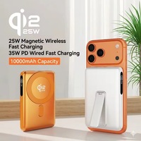 Banque d'alimentation sans fil magnétique QI2.2 25W avec écran numérique TFT, charge USB-C, induction magnétique, 10000mAh PD35W