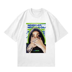 T-shirt all'ingrosso Kpop Idol Gourp JUNGKOOK non lascia mai andare a maniche corte - Product Image 1