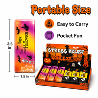Jouets promotionnels effrayants en plastique à logo personnalisé, Squishy à remontée lente, à presser, anti-stress, motifs Citrouille et Fantôme, pour Halloween