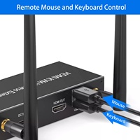 Extensor KVM HDMI Inalámbrico Justlnk 4K de 200m, Extensor Wifi 5G, Transmisor y Receptor de Audio y Video HDMI USB KVM
