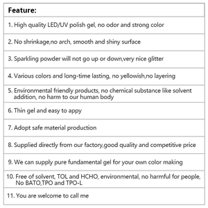 UV Gel Eco-friendly HEMA Free Colorful Disco Refractive <strong>Glitter</strong> Long Lasting 1kg <strong>Nail</strong> <strong>Polish</strong> - Product Image 6