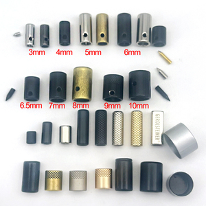 Nhà Máy Tùy Chỉnh 3Mm-10Mm Kim Loại Biểu Tượng Dây Kết thúc Thiết Kế Thời Trang Dây Rút Vít Dây Khóa Stopper - Product Image 2