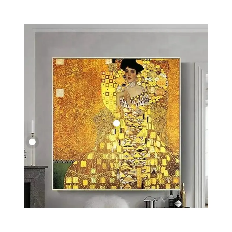 Klimt Kiss mosaïque murale dosseret miroir carreaux de verre pour hôtel