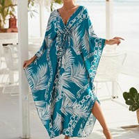 Robe de plage d'été pour femmes grandes tailles 2027, imprimé animal, anti-UV, kaftan, tenue de plage