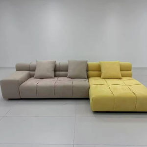 Ensemble de canapés en tissu modulables de luxe modernes canapé d'angle en forme de L meubles de salon modulaire en velours confortable maison hôtel - Product Image 1