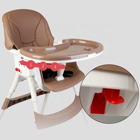 Chaise haute pliable de haute qualité pour enfants, chaise haute portable en plastique pour l'alimentation des bébés