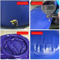 Réservoir souple autoportant en PVC durable pour l'aquaculture et l'élevage de poissons