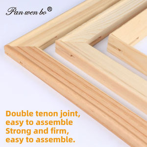 Panwenbo chuyên nghiệp 100% cotton kéo dài vải cho bức tranh với 8x10 inch, 5x7 inch trống vải cho acrylic, dầu, đổ - Product Image 4